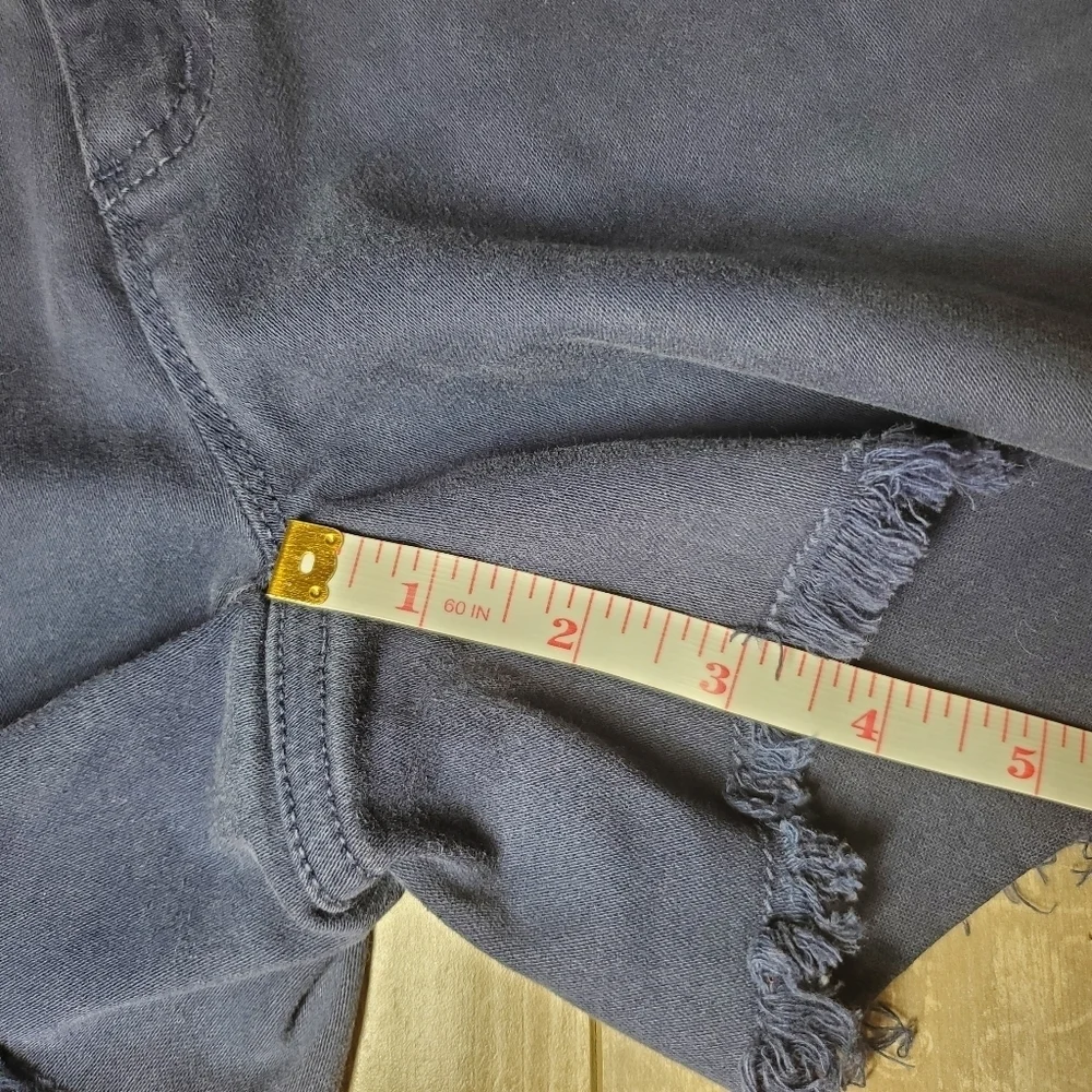 Michael Kors Studded Indigo Blue Raw Hem Women's Shorts Size 2 EUC